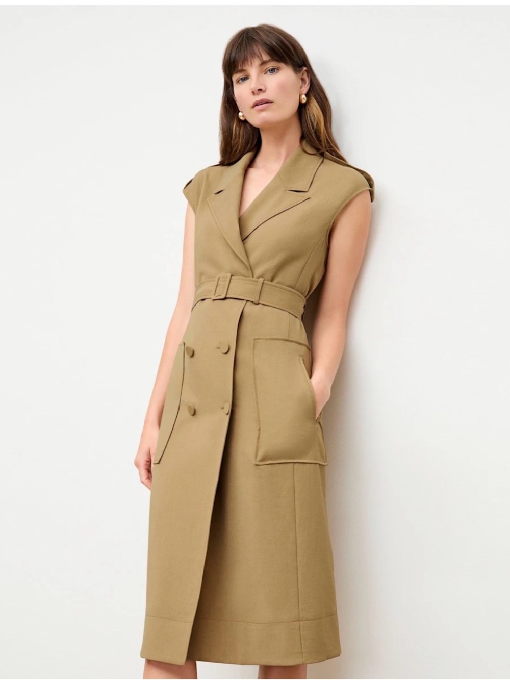 M.M.LaFleur The Marcella Dress - Air Twill in Macaroon